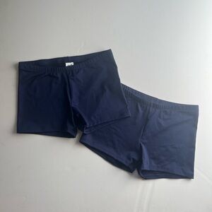 Varsity Spirit Navy Spandex Biker Dance Cheer Shorts Medium